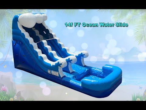 USA Bouncers 14 FT Ocean Water Slide