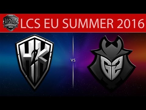 [LoL Highlights] H2k vs G2 Game 1 | LCS EU Summer 2016 (16.06.2016) - H2k-Gaming vs G2 Esports