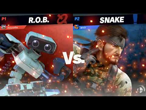 Juice Box #29 Doucette (ROB) vs MVD (Snake) Top 64 - Losers rnd 2 - Smash Ultimate SSBU