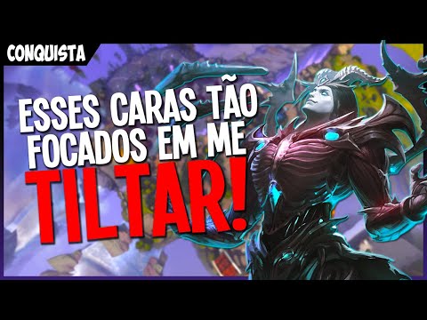 ESSES CARAS TÃO FOCADOS EM ME TILTAR! | CHRONOS MID (Ranked Conquista Smite Brasil)