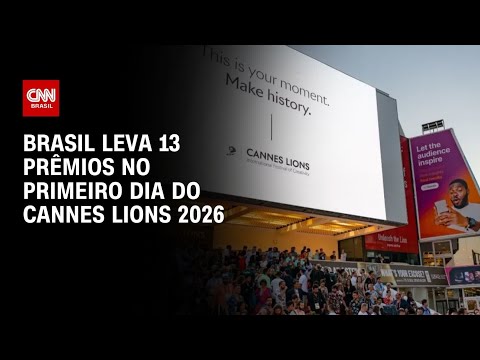 Cannes Lions 2026: Brasil conquista 13 prêmios no primeiro dia do festival | CNN PRIME TIME