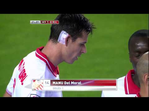 Gol de Manu del Moral (1-0) en el Sevilla FC - RCD Mallorca - HD