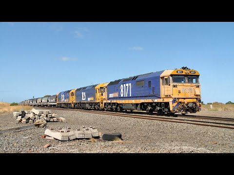 7733V Pacific National Grain Train Arrives At Gheringhap (2/3/2024) - PoathTV Australian Railways