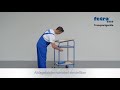 Fetra Rollpult mit 2 Ablageböden und Schreibpult-Aufsatz-youtube_img
