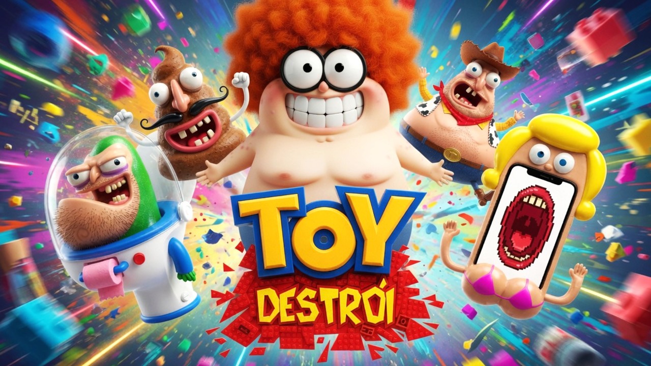 🧸🔞 TOY DESTRÓI COM TOMELIROLLA - OS BRINQUEDOS FICARAM ADULTOS #toydestroi