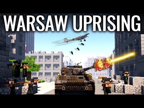 EPIC NPC WAR: Minecraft World War 2 ft. Warsaw Uprising!