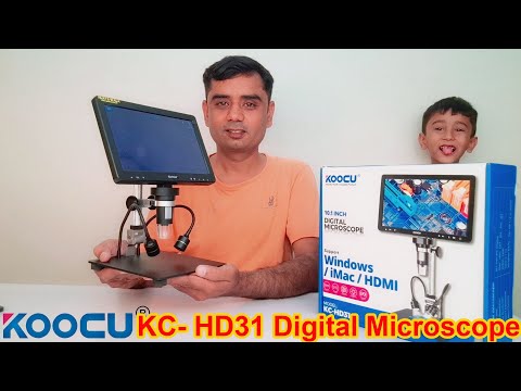 Koocu KC-HD31 10.1-Inch HD Display Microscope With 50X-1500X Continuous Magnification