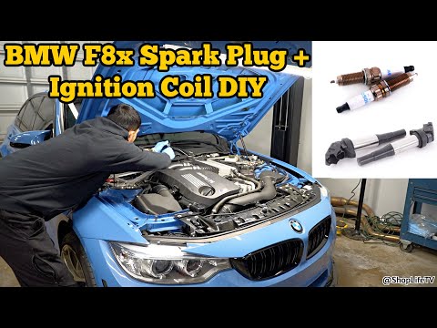 How To: BMW F8x M2 M3 M4 S55 Spark Plugs + Ignition Coils Replacement DIY F80 F82 F87