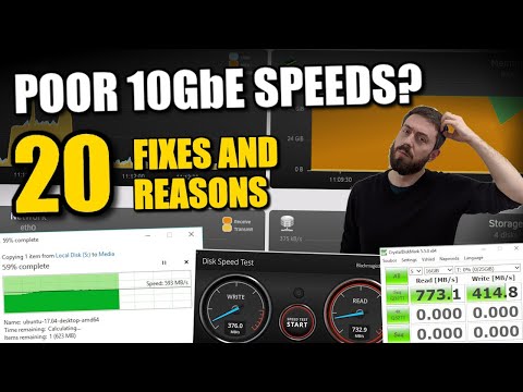 20x 10GbE FIXES, CHECKS and REASONS for Slow Speeds