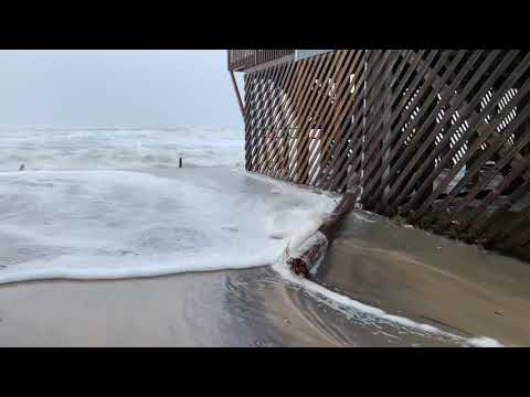 Dune breach in Avon North Carolina