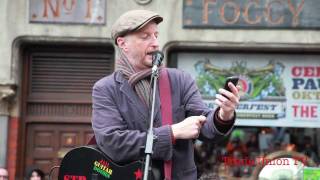 Occupy Dame Street: Billy Bragg singing &#39;There is power in a union&#39; 22nd October 2011