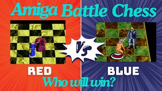 Amiga Battle Chess on the A500 Mini - Who will win?  Red vs Blue #amiga #a500mini #a500