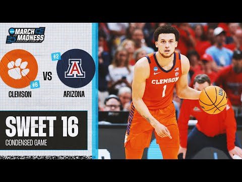 Clemson vs. Arizona - Sweet 16 NCAA tournament extended highlights