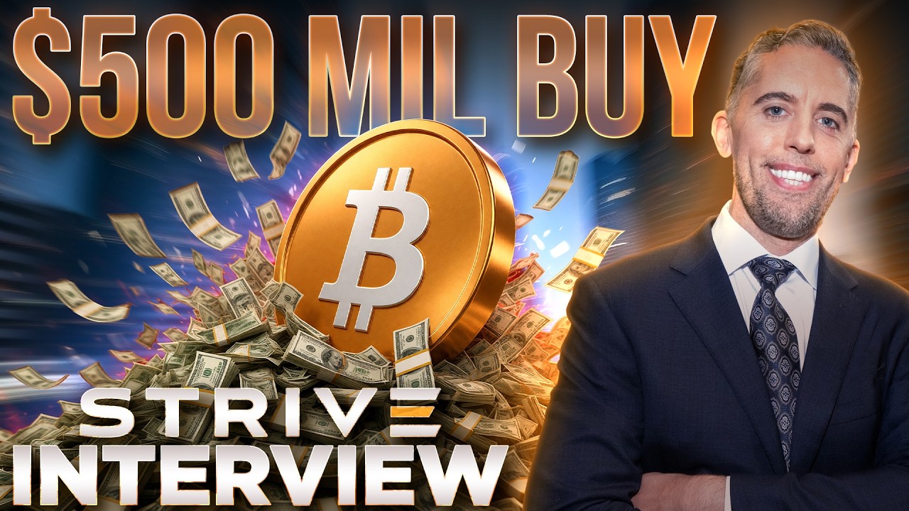 $500M Bitcoin Buy🔥Strive CEO on Corporate Trade Returning