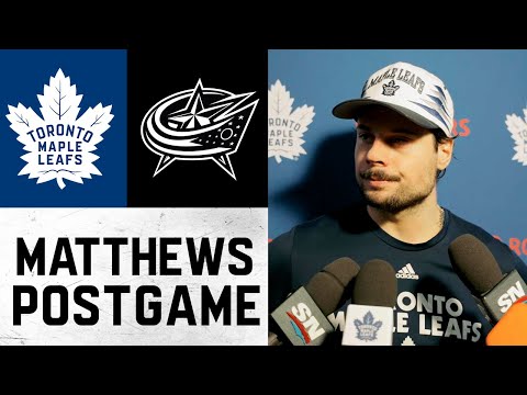Auston Matthews | Postgame at Columbus Blue Jackets | October 29, 2025