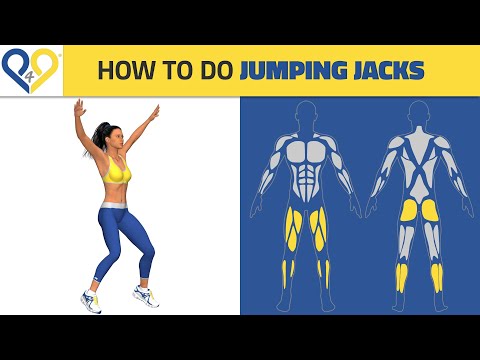 How to do Jumping Jacks exercise - Best Cardio Exercises video tutorial