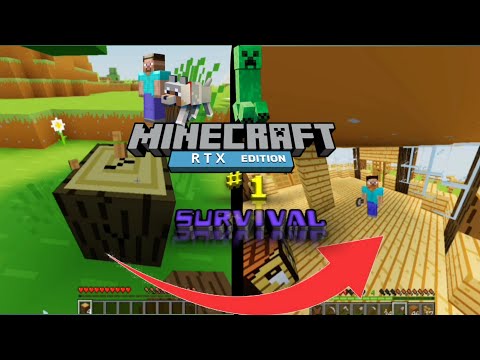 EPIC Survival House Build in Minecraft PE! #1