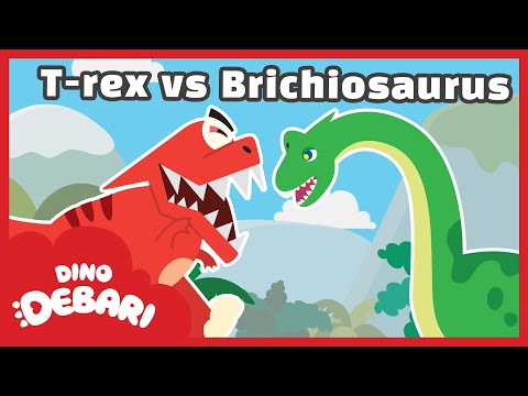 🎵 Brichiosaurus! The heaviest known dino on Earth | T-rex VS Stegosaurus | DebariTV