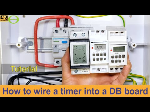 How to wire a timer switch into a DIN rail distribution board (South Africa)