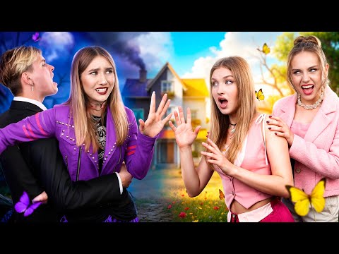 Good sister vs. bad sister! Twins were separated at birth.