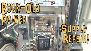 Rock Ola 490 Jukebox - Repairing The Power Supply, Testing For Voltages, Fixing The Switched Relay