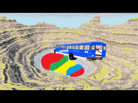 Car Jump Arena Pool Diving Bus #85 – BeamNG.drive