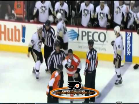 020  Oct 17, 2013 Robert Bortuzzo vs Kris Newbury Pittsburgh Penguins vs Philadelphia Flyers
