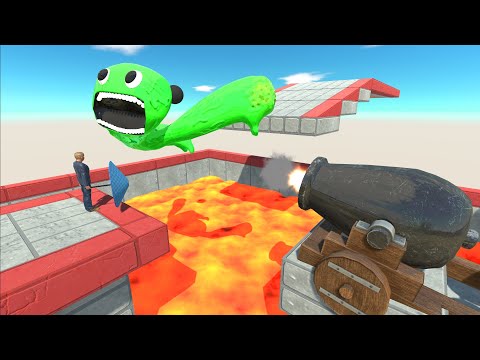 Monster Jumps Over The Super Cannon - ARBS