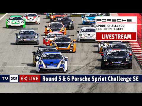LIVE: Porsche Sprint Challenge Valencia Race 5 & 6 Sport & Club Division - 21.02.2026