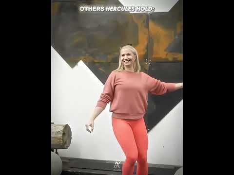 Normal guy VS the REAL Hercules Hold champion #strongman #challenge #impressive