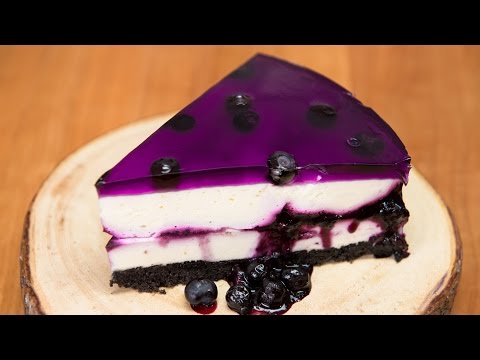 Huckleberry/Blueberry Cheesecake (No Bake Recipe) from Cookies Cupcakes and Cardio