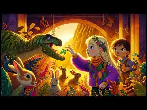 Zoe and Aurora Meet Dinosaurs