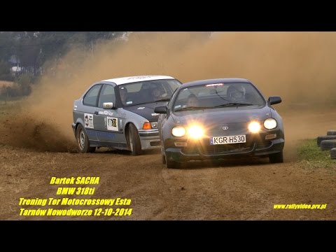 Bartek SACHA - BMW 318ti - Trening Tor Motocrossowy Esta - Tarnów Nowodworze 12-10-2014