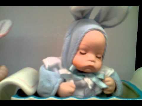 Adorable Handcranked Naughty Swing Sleepy Baby in Cart 6IncH Music Box Handicrafts MD-169A/B