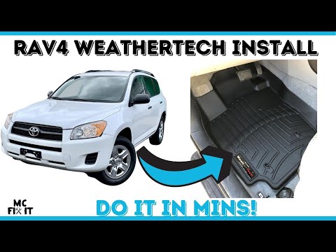 How to Install WeatherTech Floor mats on RAV4 from 2007-2012