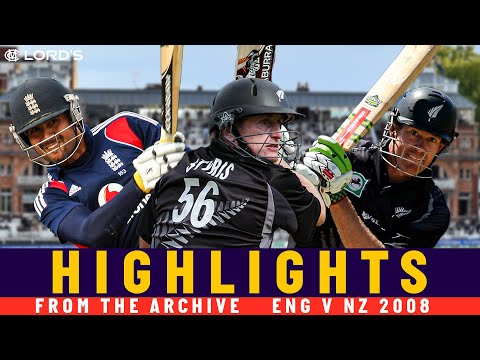 Styris & Oram Power NZ Total & Shah Battles for Eng! | Classic ODI | Eng v NZ 2008