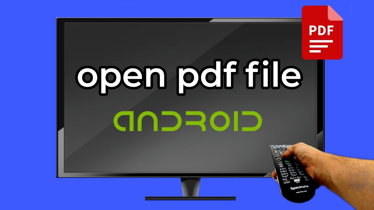 How to open pdf file on android tv (easy method)