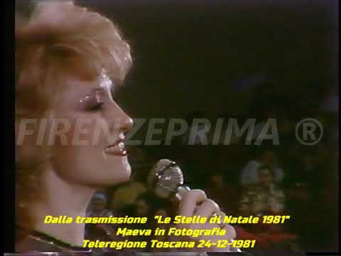 Maeva (Marta Lami)  in "Fotografia". Dalla trasmissione Le Stelle di Natale Teleregione 24 12 1981