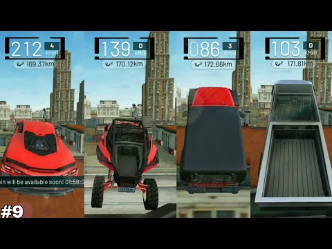 CARS JUMP STUNT COMPARISON | EXTREME CAR DRIVING SIMULATOR ANDROID GAMEPLAY #9
