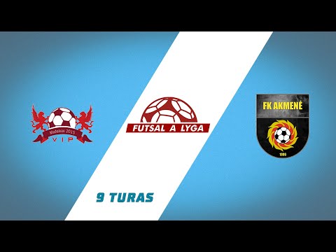 Futsal A lyga. 9 turas: Mažeikių VIP - FK Akmenės kraštas (2025-11-22)