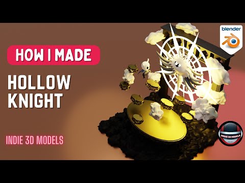 Hollow Knight Diorama in Blender - 3D Modeling Timelapse | Ep. 84