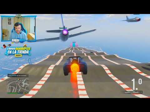 MEGA RAMPA TODOS CONTRA MI! A VOLAR!! - GTA V ONLINE