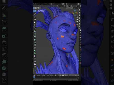 Flip normal easy and quick fix in blender  #blenderustad