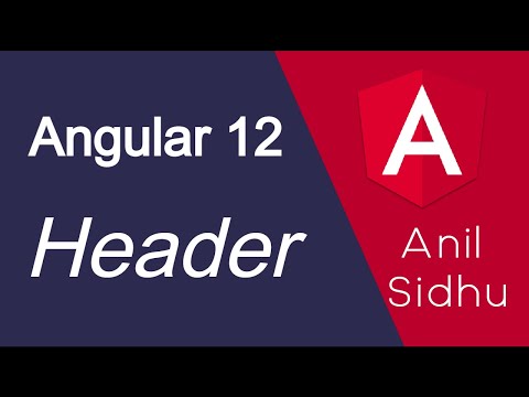 Angular 12 tutorial 21 Header
