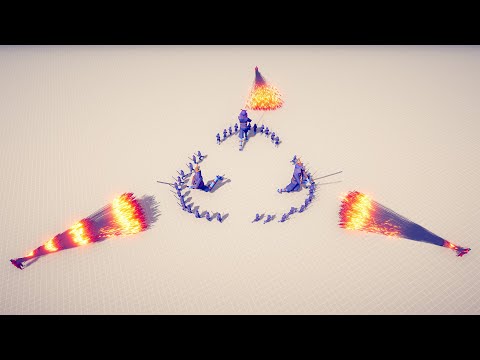 SAMURAI CIRCLE + 3x SAMURAI GIANT vs 3x EVERY GOD - Totally Accurate Battle Simulator TABS