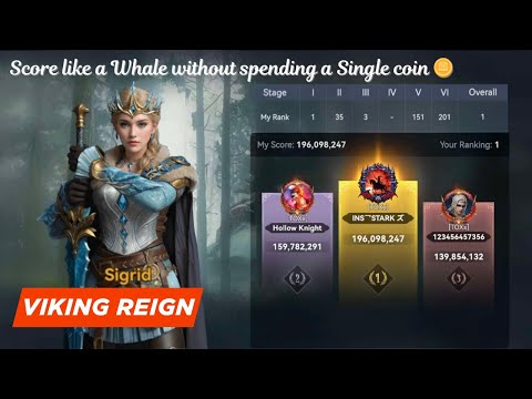 Viking Reign - Get Rank 1 🥇🏆 without spending any money. Saving 1500 days of Speedups 😱 #vikingrise