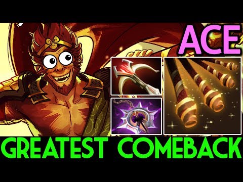 ACE [Monkey King] 17k Net Worth Greatest Comeback 7.14 Dota 2