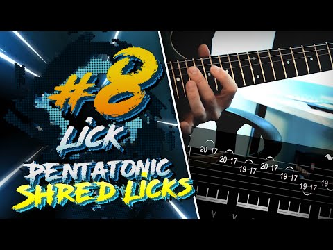 How To 8/10 Pentatonic SHRED Guitar Licks (On Screen Tabs)