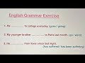 English Grammar Exercise Verbs Helping Verbs