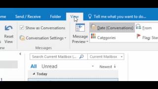 In Outlook how to remove conversation threads